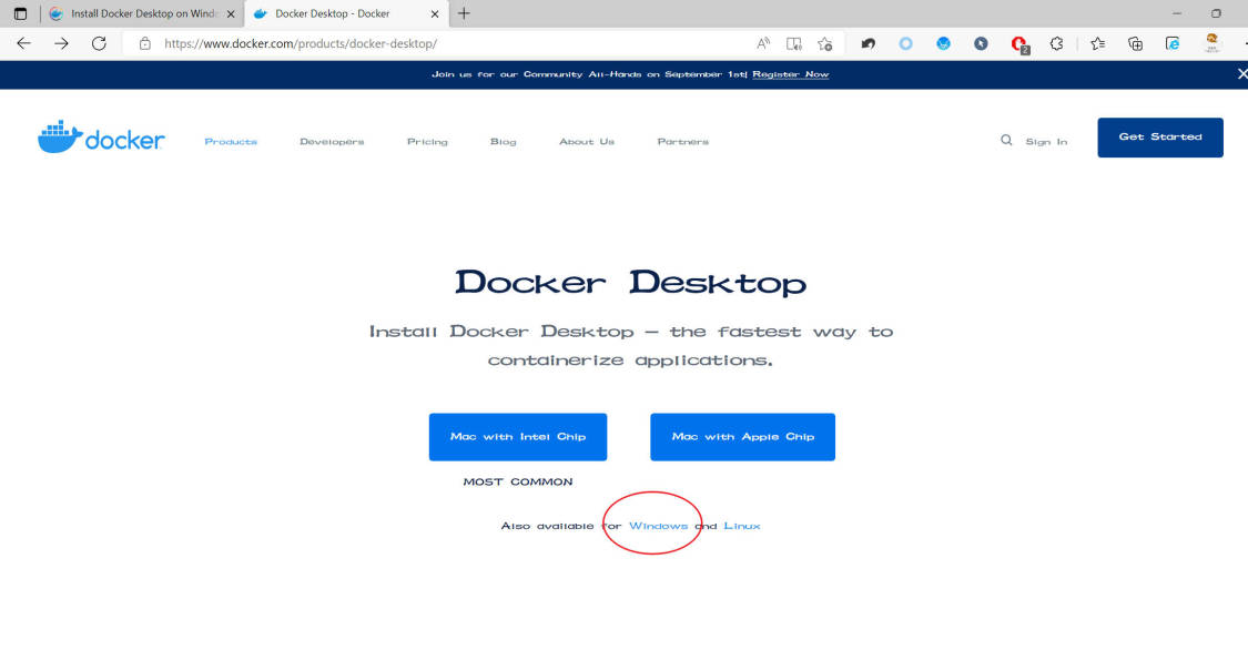 Docker desktop官方下载