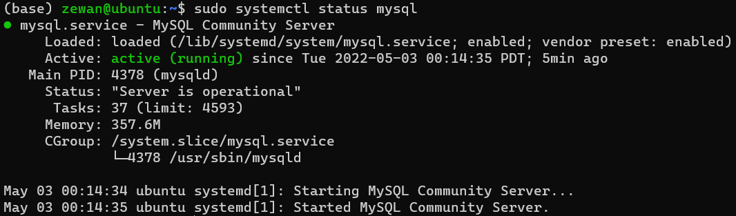 MySQL已启动
